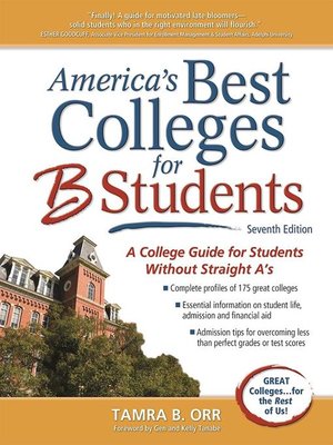 cover image of America's Best Colleges for B Students